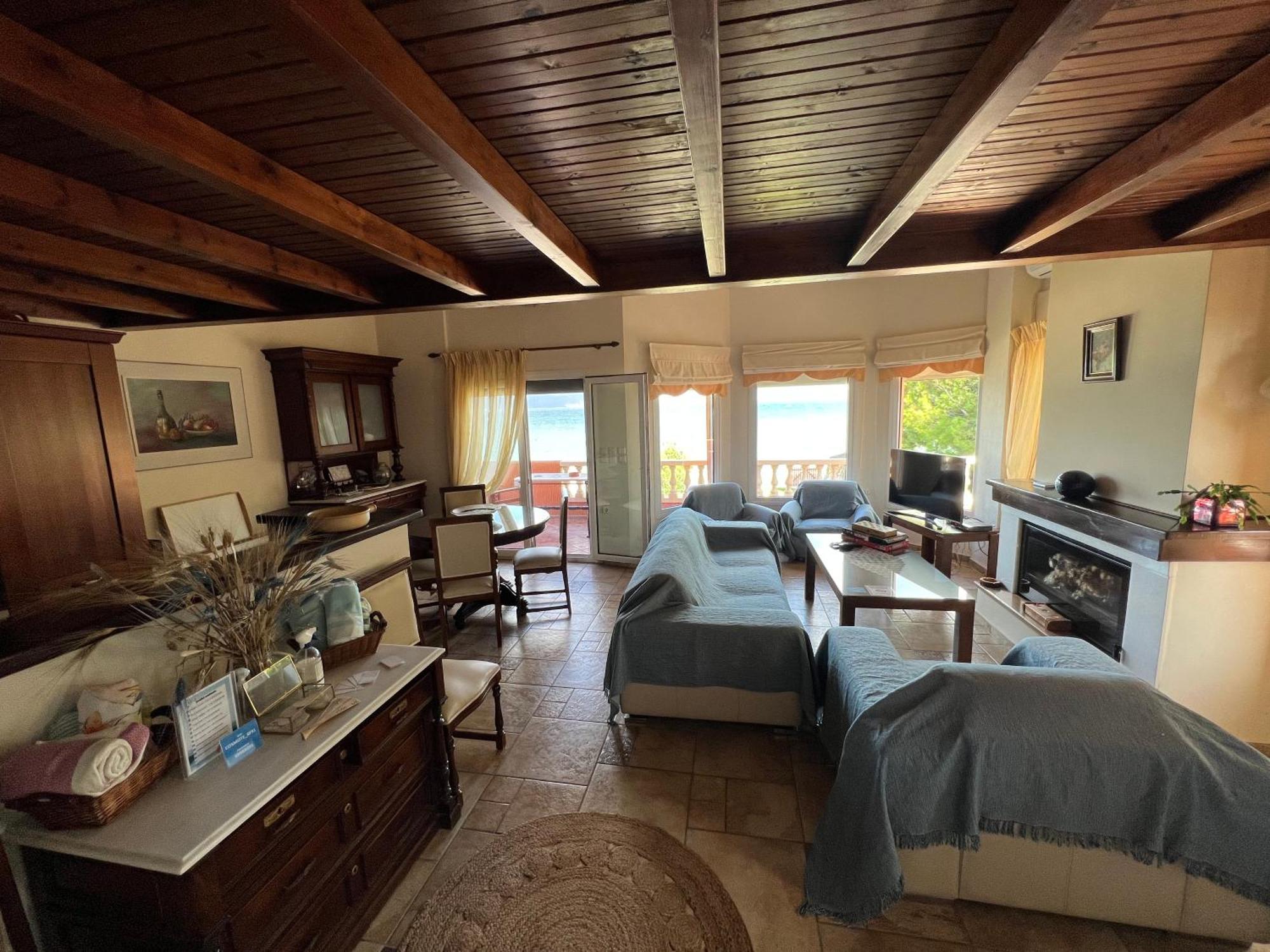Pampas Seafront Villa, 6 Bedrooms, North Evvoia Kanatadhika Luaran gambar